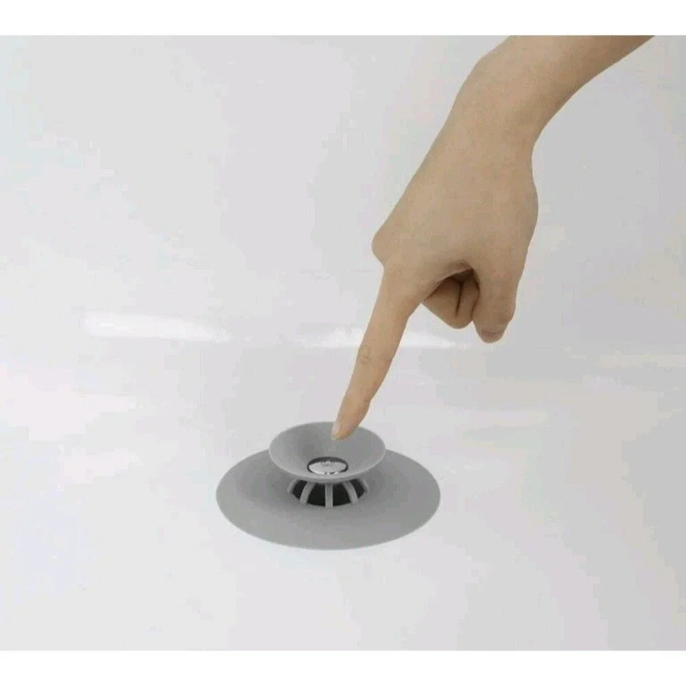 2 Umbra Flex Drain Stop Hair Catcher Universal Silicone Grey New Bathtub Shower